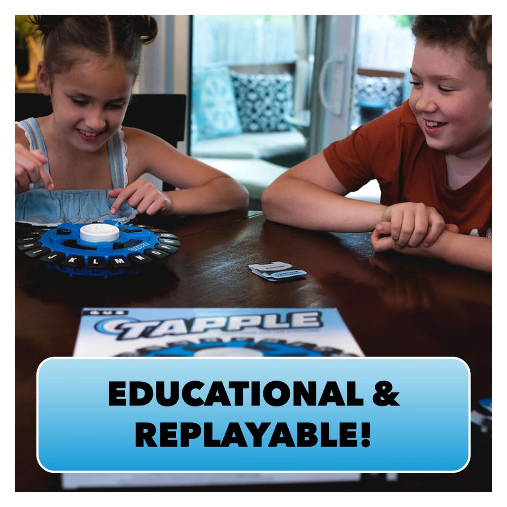 The OP USAopoly Blank Slate & Original Tapple Board Game Bundle Family Party Games Set USA-BL123-537K1
