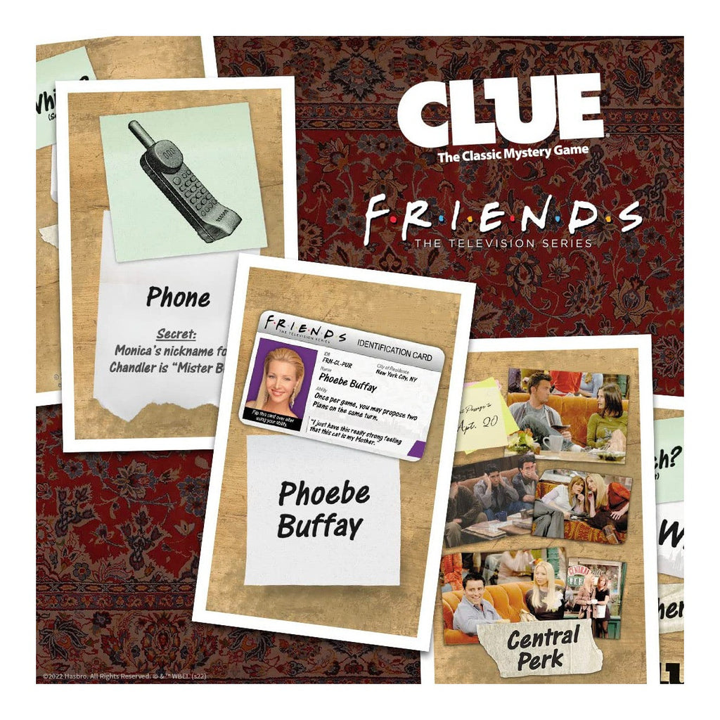 The OP USAopoly Clue Friends Edition Board Game Officially Licensed Friends TV Show Game USA-CL010-647