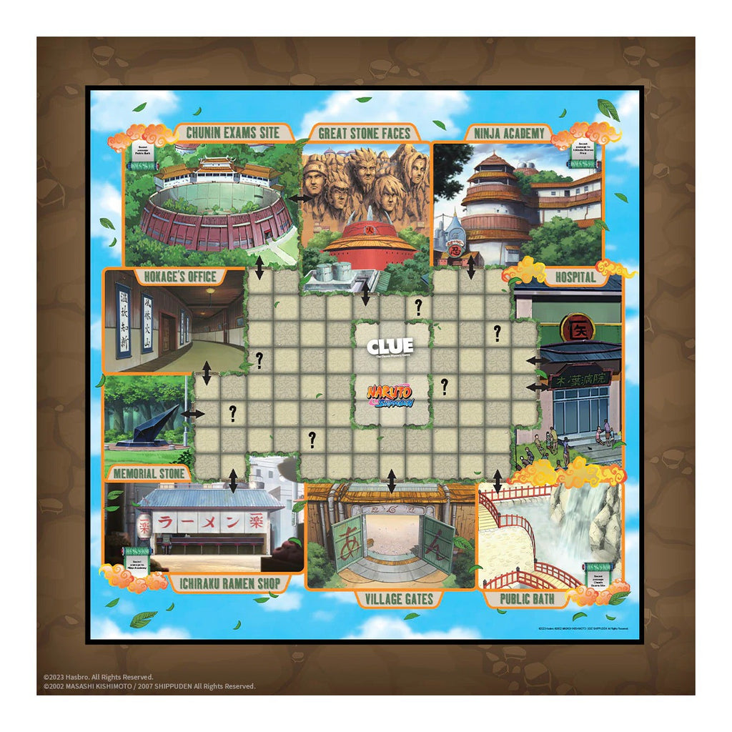 The OP USAopoly Clue Naruto Edition Board Game Officially Licensed Anime Mystery Game USA-CL086-711