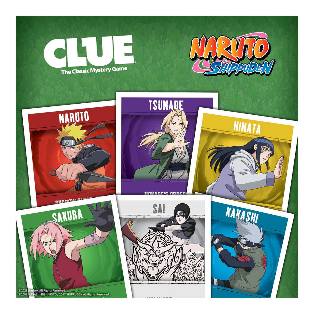 The OP USAopoly Clue Naruto Edition Board Game Officially Licensed Anime Mystery Game USA-CL086-711