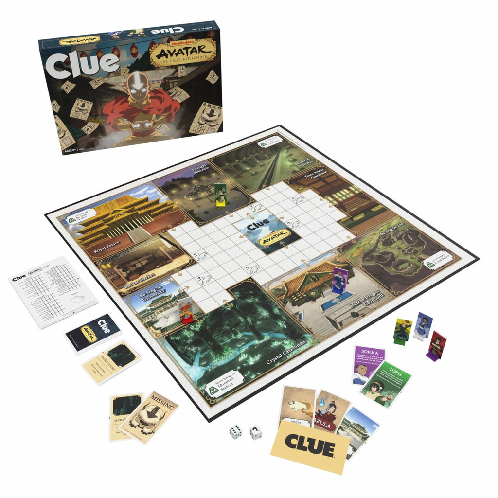 The OP USAopoly Clue Avatar The Last Airbender Edition Board Game Officially Licensed Game USA-CL096-653