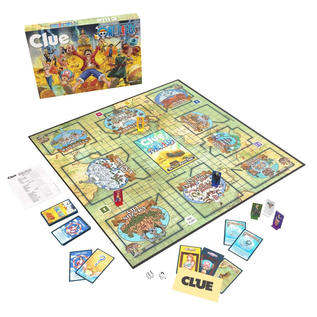 The OP USAopoly Clue One Piece Edition Board Game Officially Licensed Anime Mystery Game USA-CL113-879