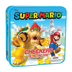 The OP USAopoly Super Mario Checkers & Tic-Tac-Toe Game Set Collectorâ€™s Edition for 2 Players USA-CM005-637
