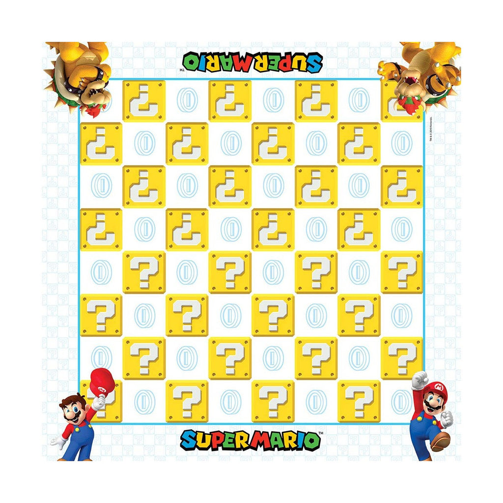 The OP Usaopoly Super Mario Board Game Bundle Checkers, Tic Tac Toe & Mario Kart Puzzle USA-CM005-637K1