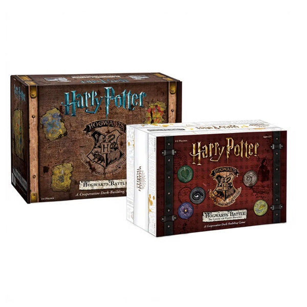 The OP Usaopoly Harry Potter Hogwarts Battle Board Game Bundle with Charms & Potions Expansion USA-DB010-400K2