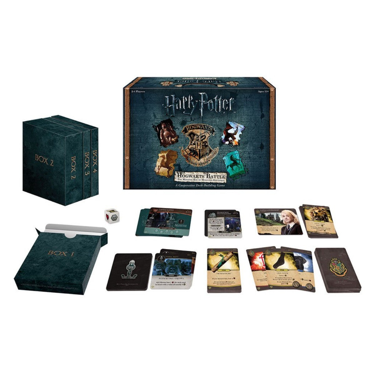 The OP Usaopoly Hogwarts Battle Monster Box of Monsters Expansion Card Game USA-DB010-508