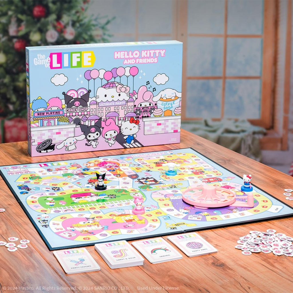 The OP Usaopoly The Game of Life Hello Kitty & Friends Board Game Official Licensed USA-LF075-296