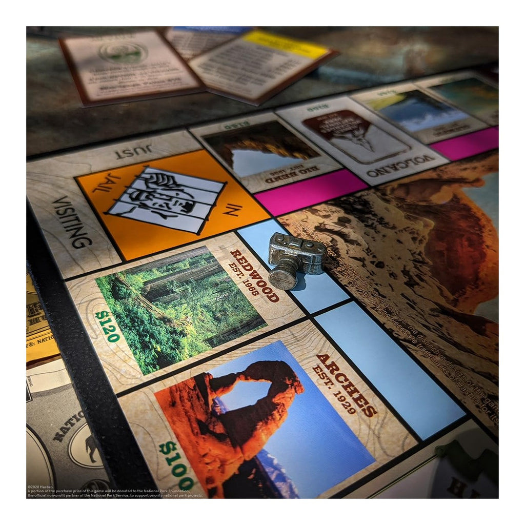 The OP Usaopoly Monopoly National Parks 2020 Edition Iconic US Parks Licensed Board Game USA-MN025-000
