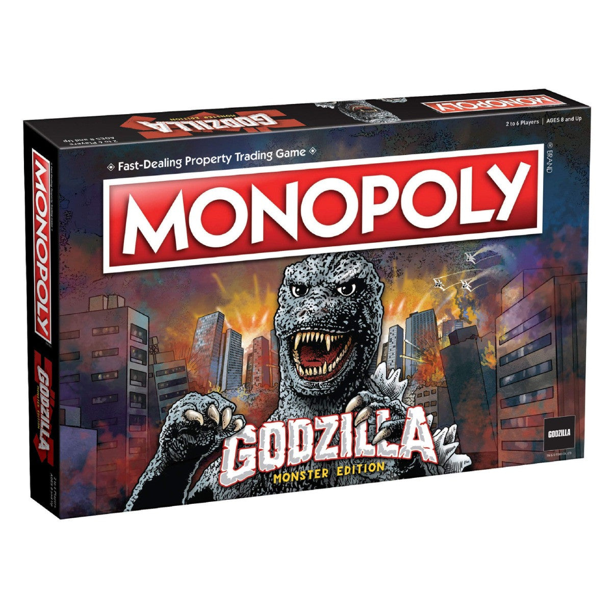 The OP Usaopoly Monopoly Godzilla Board Game Official Licensed Monster Movie Edition USA-MN133-710