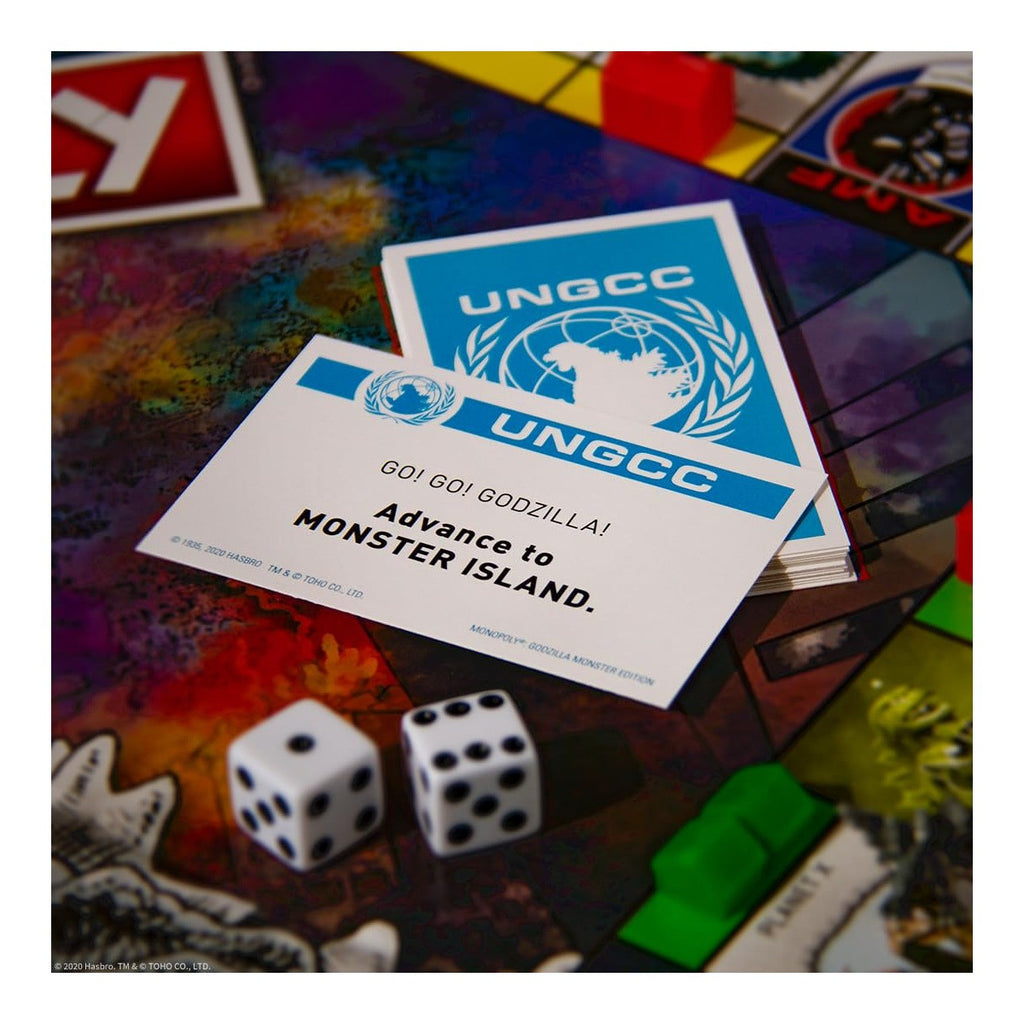 The OP Usaopoly Monopoly Godzilla Board Game Official Licensed Monster Movie Edition USA-MN133-710