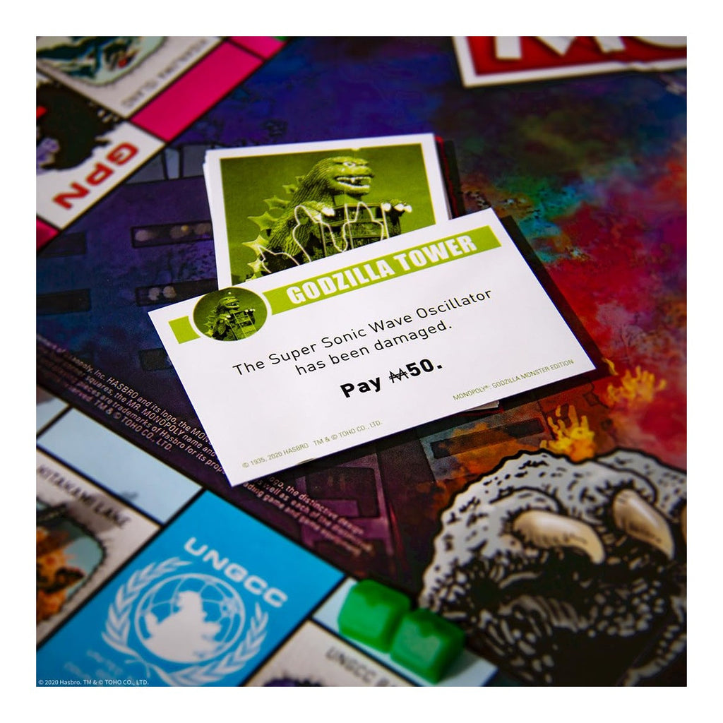 The OP Usaopoly Monopoly Godzilla Board Game Official Licensed Monster Movie Edition USA-MN133-710