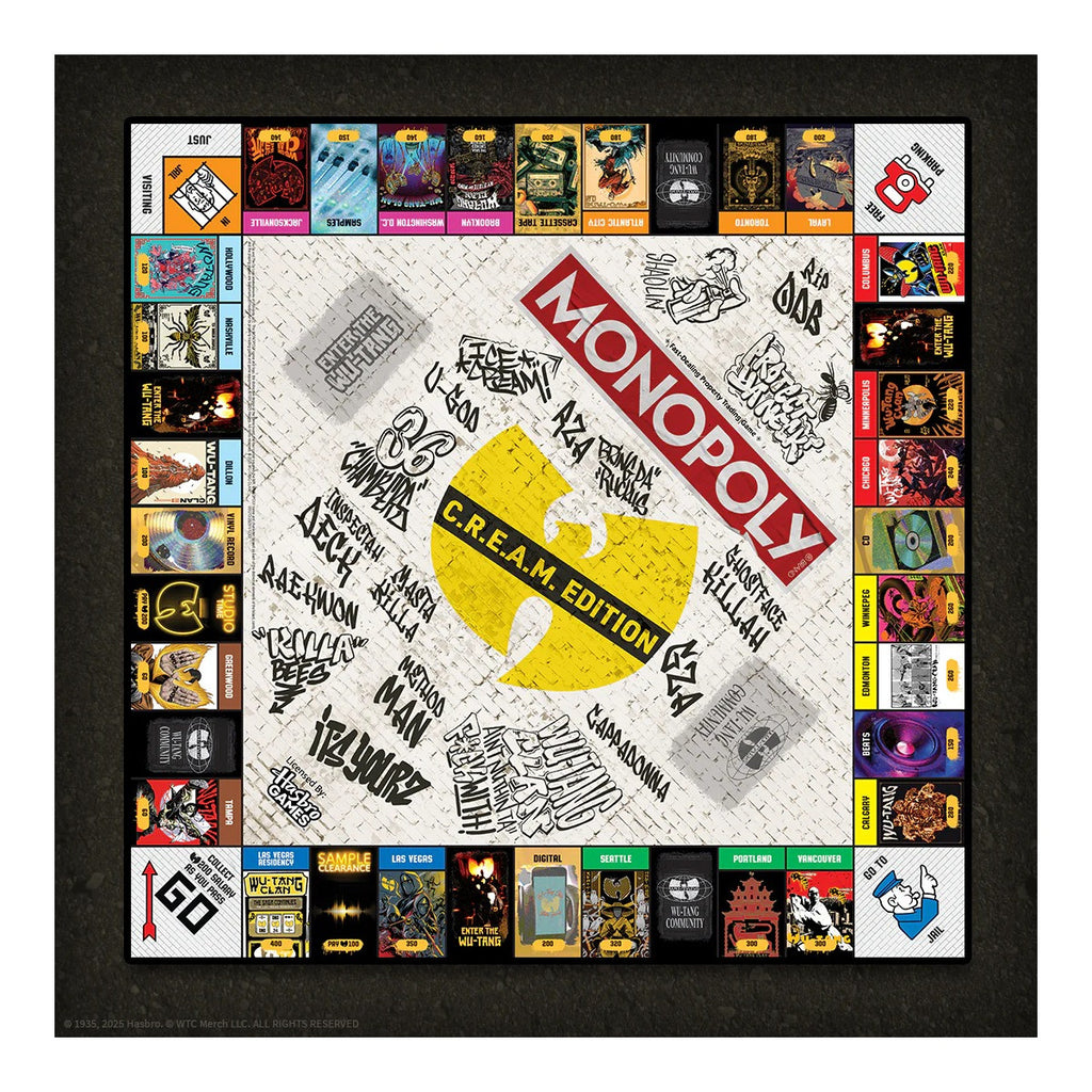 The OP Usaopoly Monopoly Wu-Tang Clan Board Game Official Licensed Music Edition USA-MN180-777