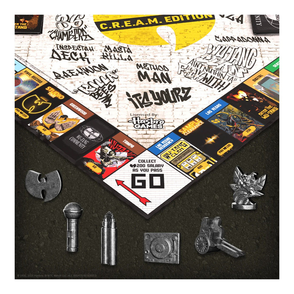 The OP Usaopoly Monopoly Wu-Tang Clan Board Game Official Licensed Music Edition USA-MN180-777