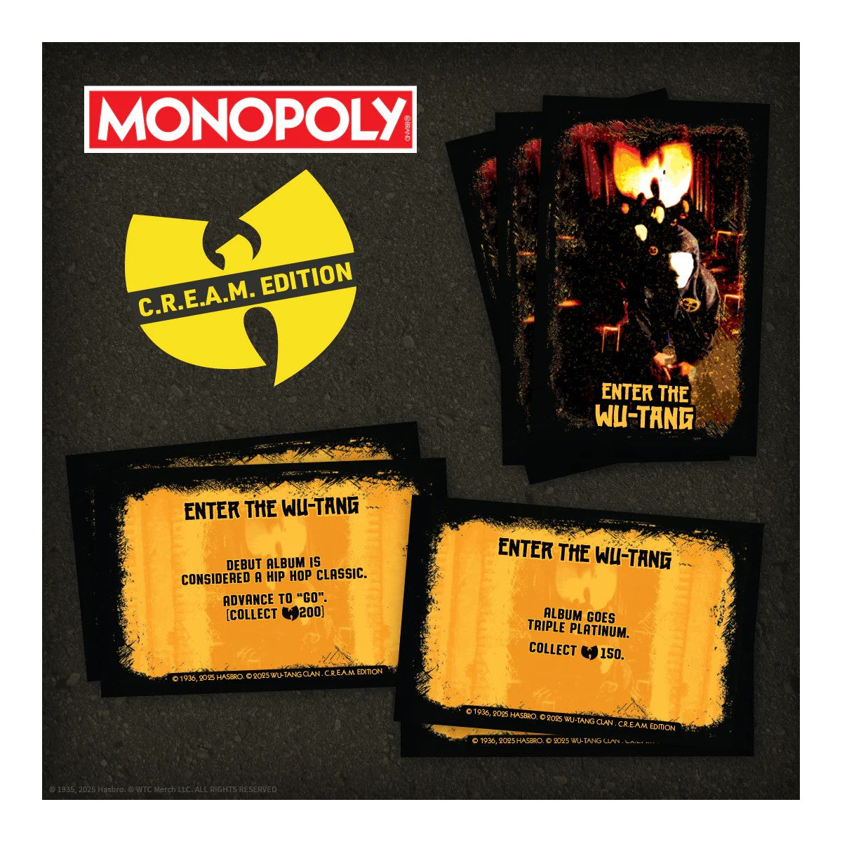 The OP Usaopoly Monopoly Wu-Tang Clan Board Game Official Licensed Music Edition USA-MN180-777