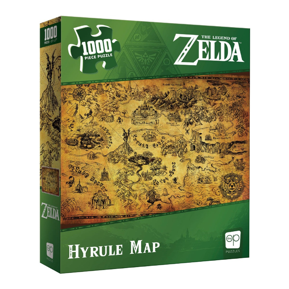 The OP Usaopoly The Legend of Zelda Hyrule Map 1000-Piece Jigsaw Puzzle Official Nintendo USA-PZ005-690