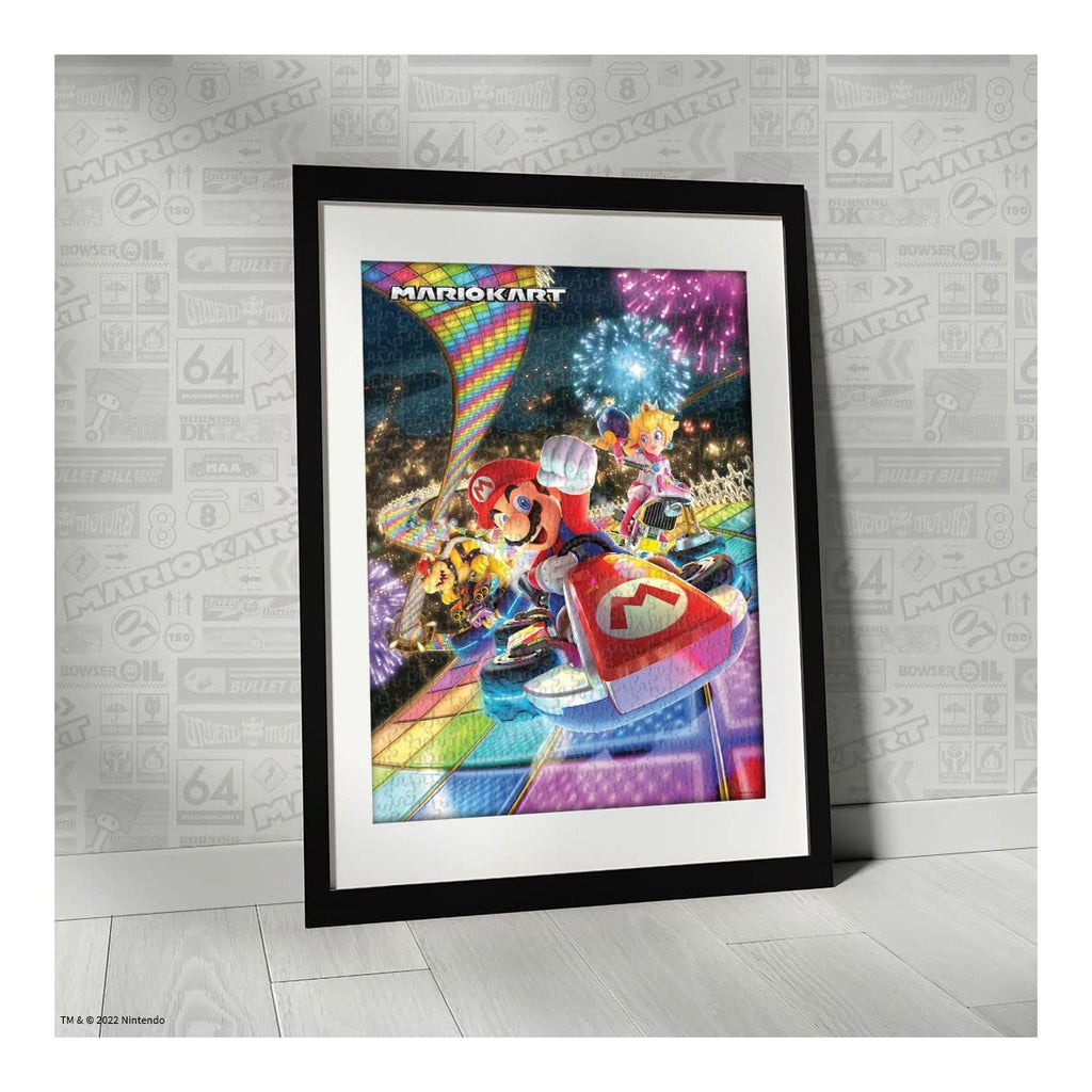 The OP Usaopoly Mario Kart Rainbow Road 1000-Piece Jigsaw Puzzle Official Nintendo Collectible USA-PZ005-734