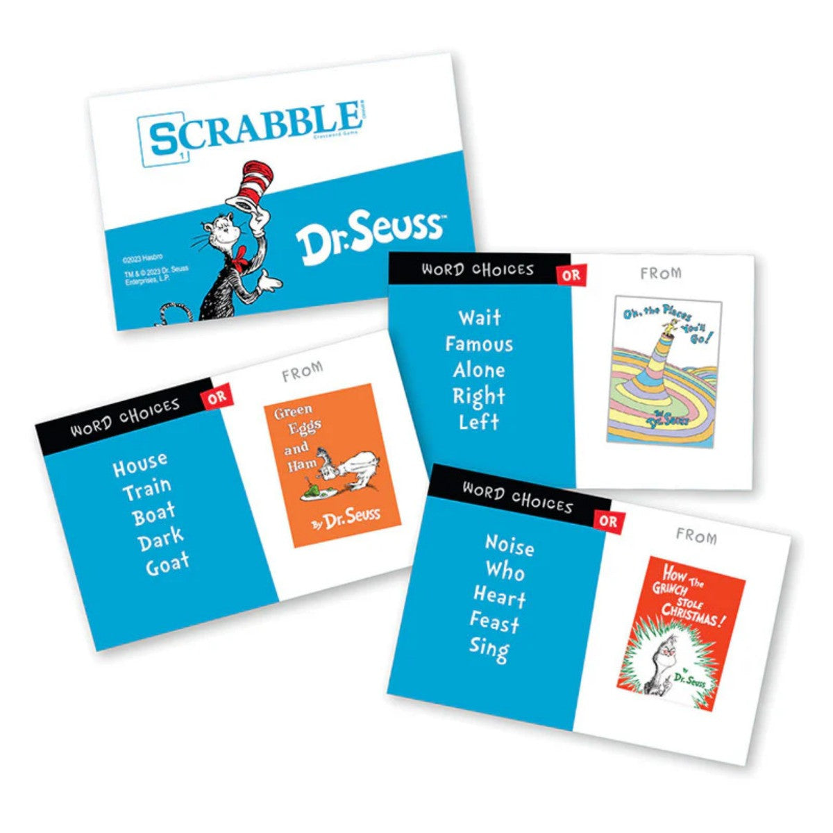 The OP Usaopoly Dr. Seuss Scrabble Board Game Official Licensed Family Word Game USA-SC154-000