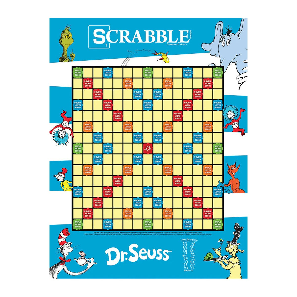 The OP Usaopoly Dr. Seuss Scrabble Board Game Official Licensed Family Word Game USA-SC154-000