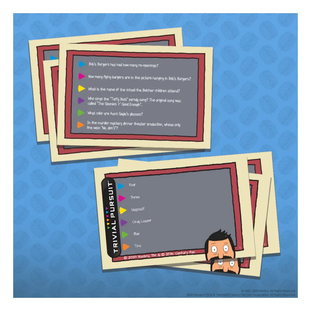 The OP Usaopoly Bob's Burgers Trivial Pursuit Board Game Official Licensed Family Game USA-TP006-443