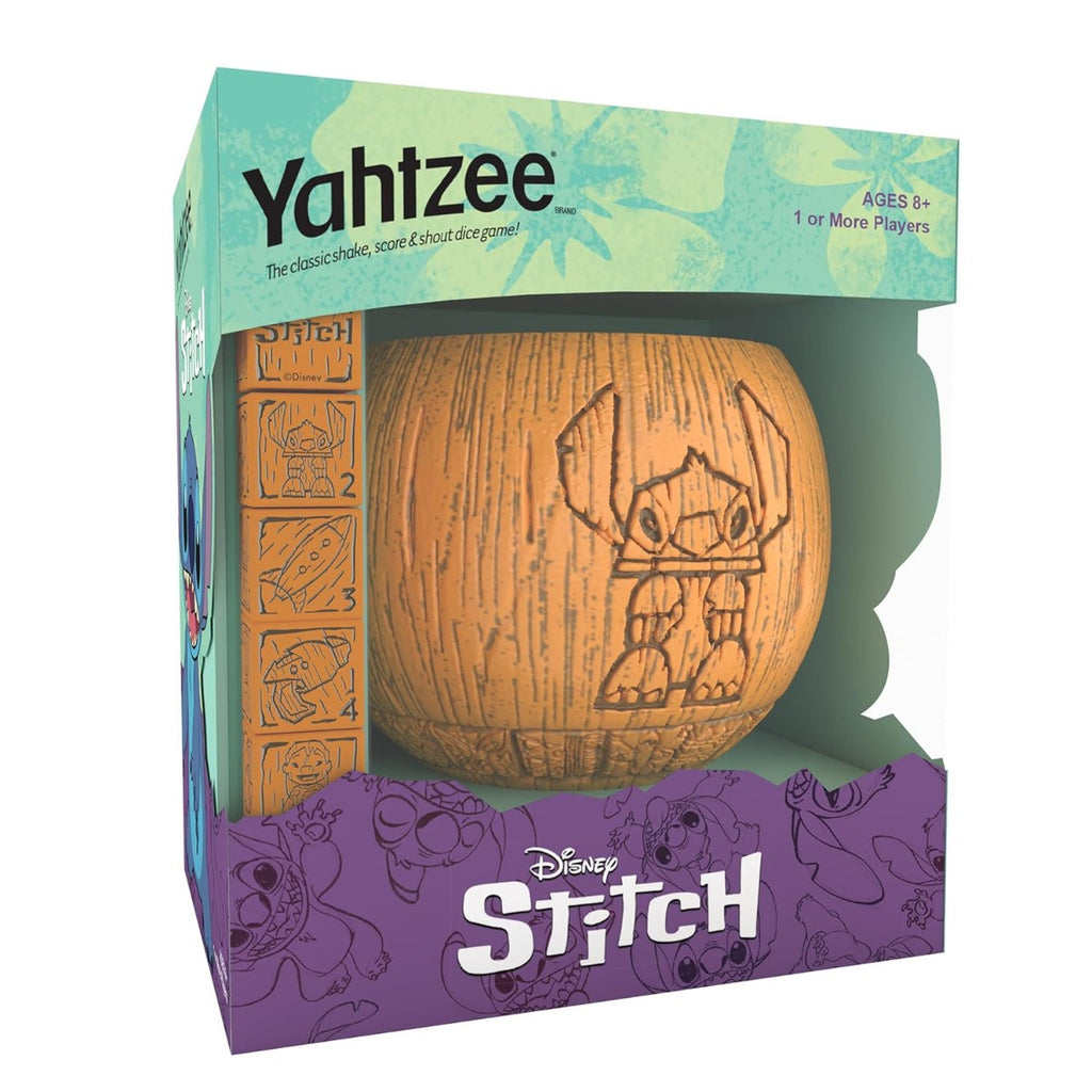The OP Usaopoly Yahtzee Disney Stitch Tiki Style Dice Game Official Licensed Family Fun USA-YZ004-679