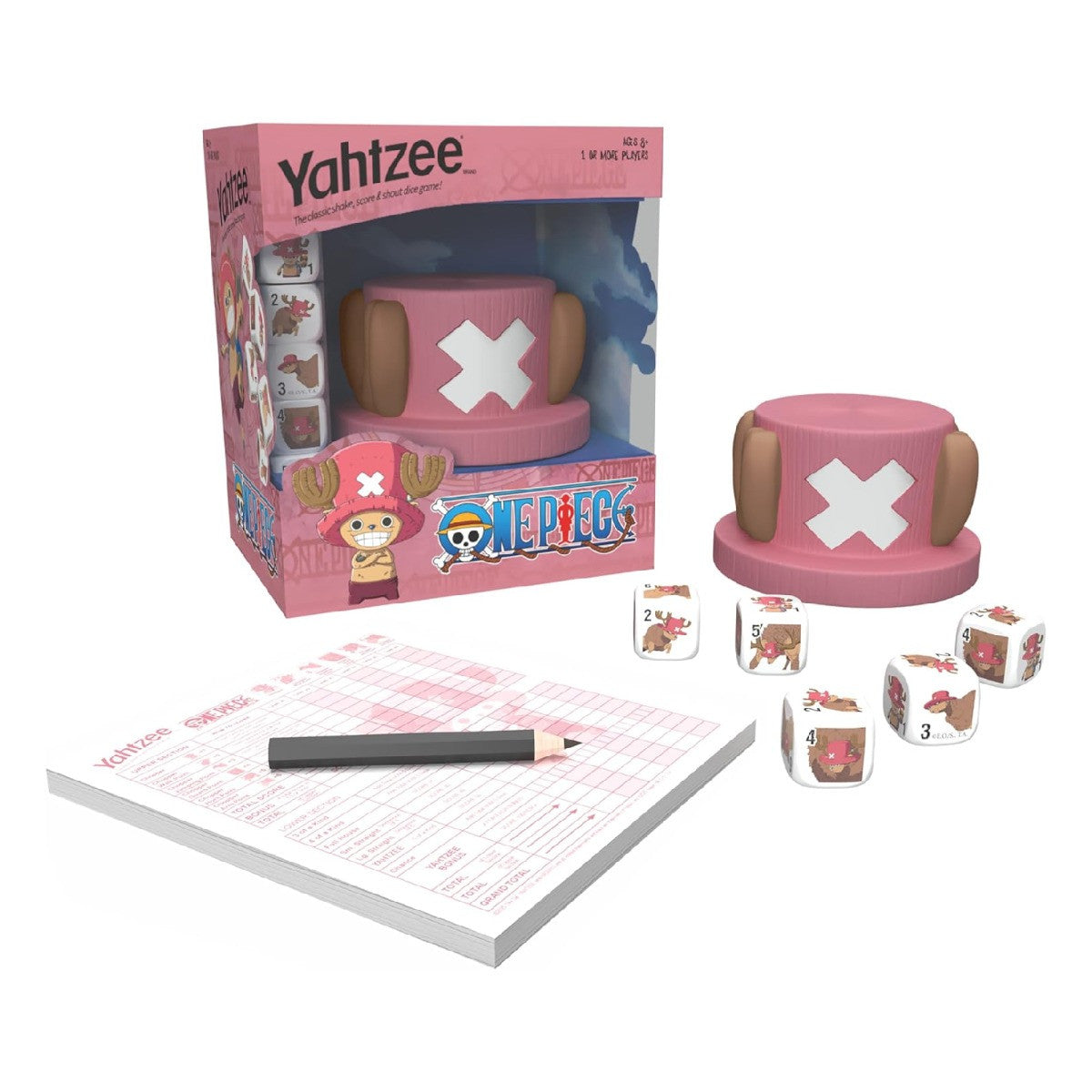 The OP Usaopoly One Piece Chopper Yahtzee Board Game Official Licensed Anime Edition USA-YZ113-916