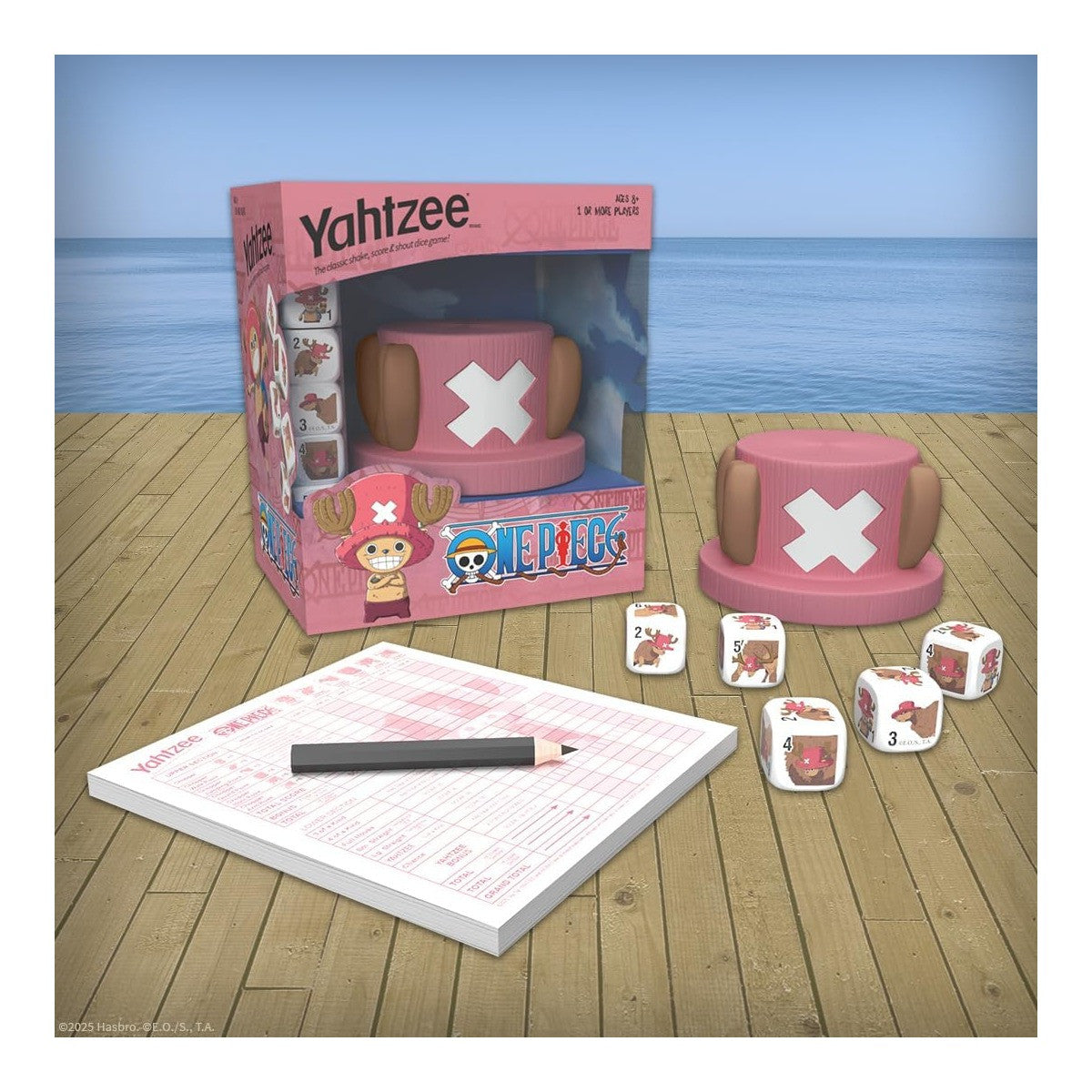 The OP Usaopoly One Piece Chopper Yahtzee Board Game Official Licensed Anime Edition USA-YZ113-916