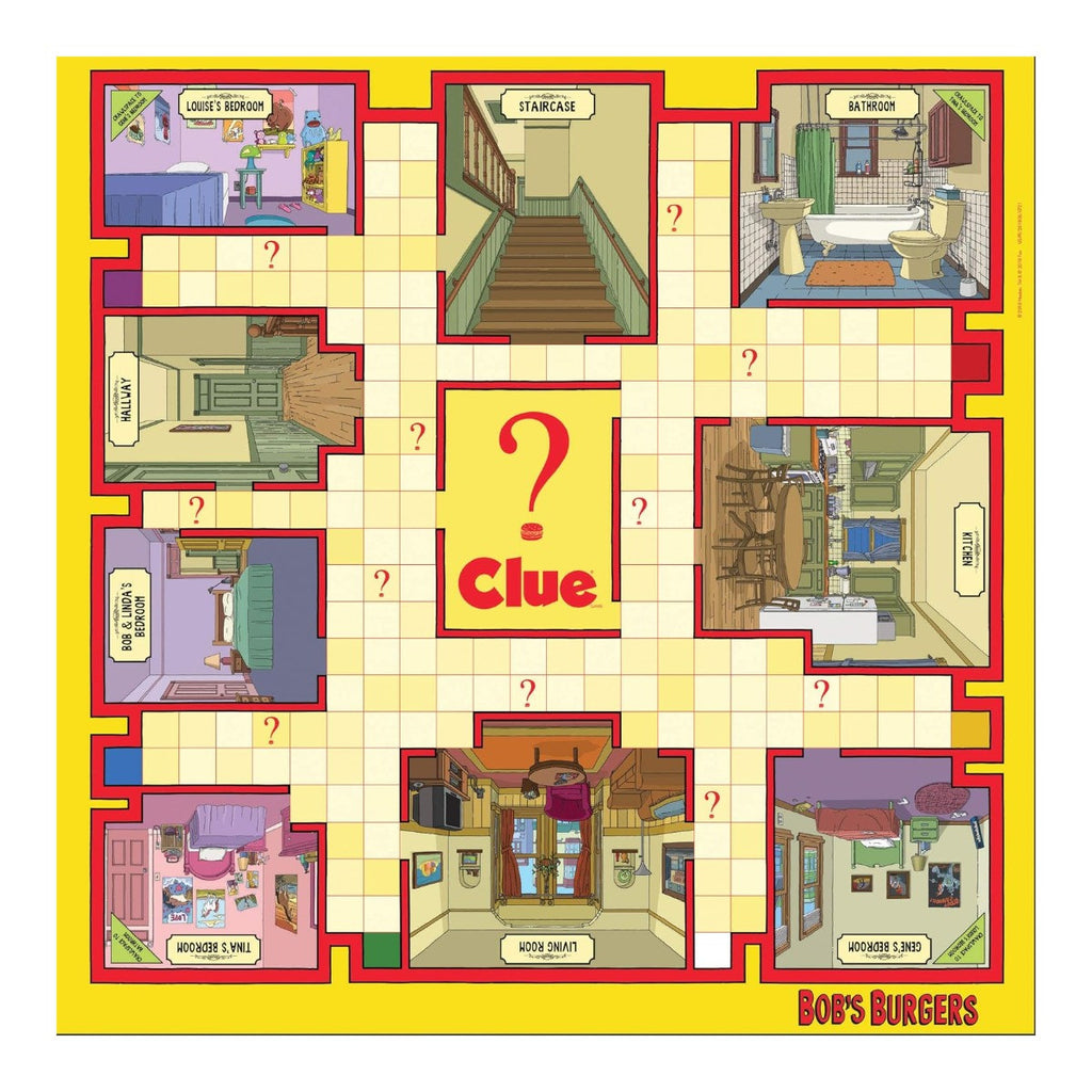 The OP Usaopoly Clue The Classic Mystery Board Game Bobs Burgers