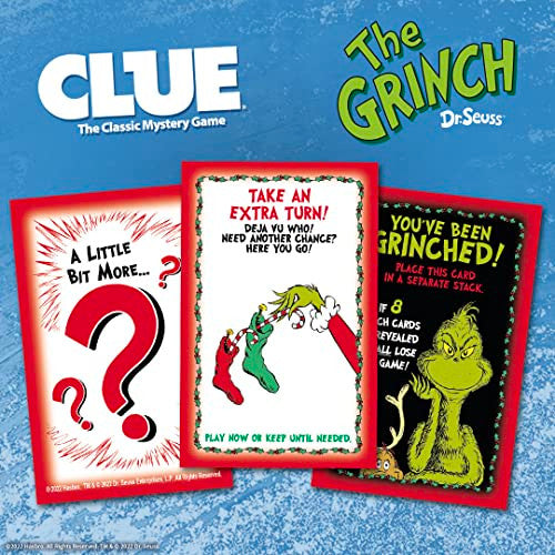 The OP USAopoly Dr. Seuss The Grinch Clue Strategy Board Game CL154-779