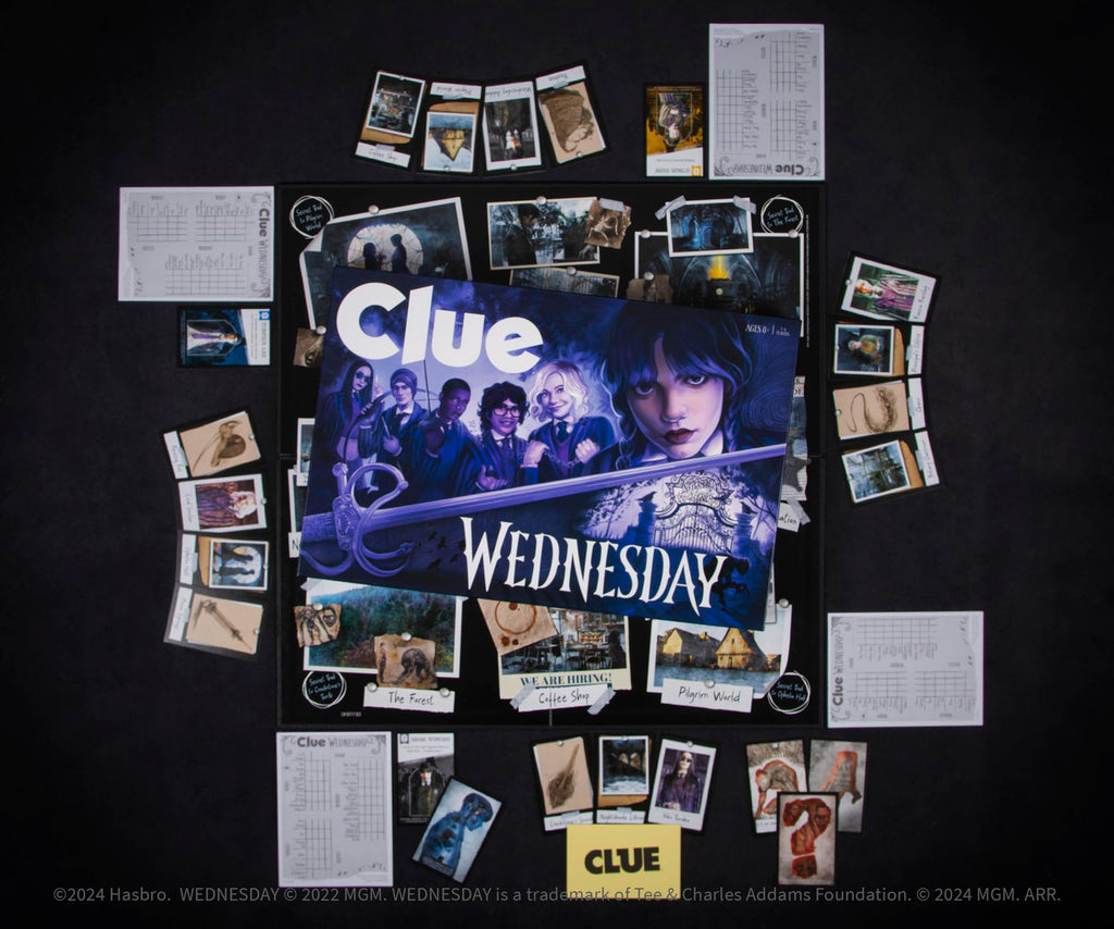 The OP USAopoly Wednesday Clue Strategy Board Game CL169-853