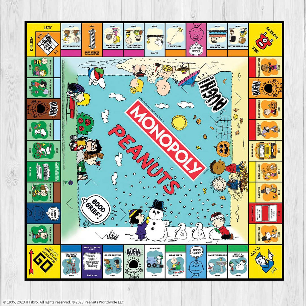 The OP USAopoly Peanuts Monopoly Strategy Board Game MN012-101