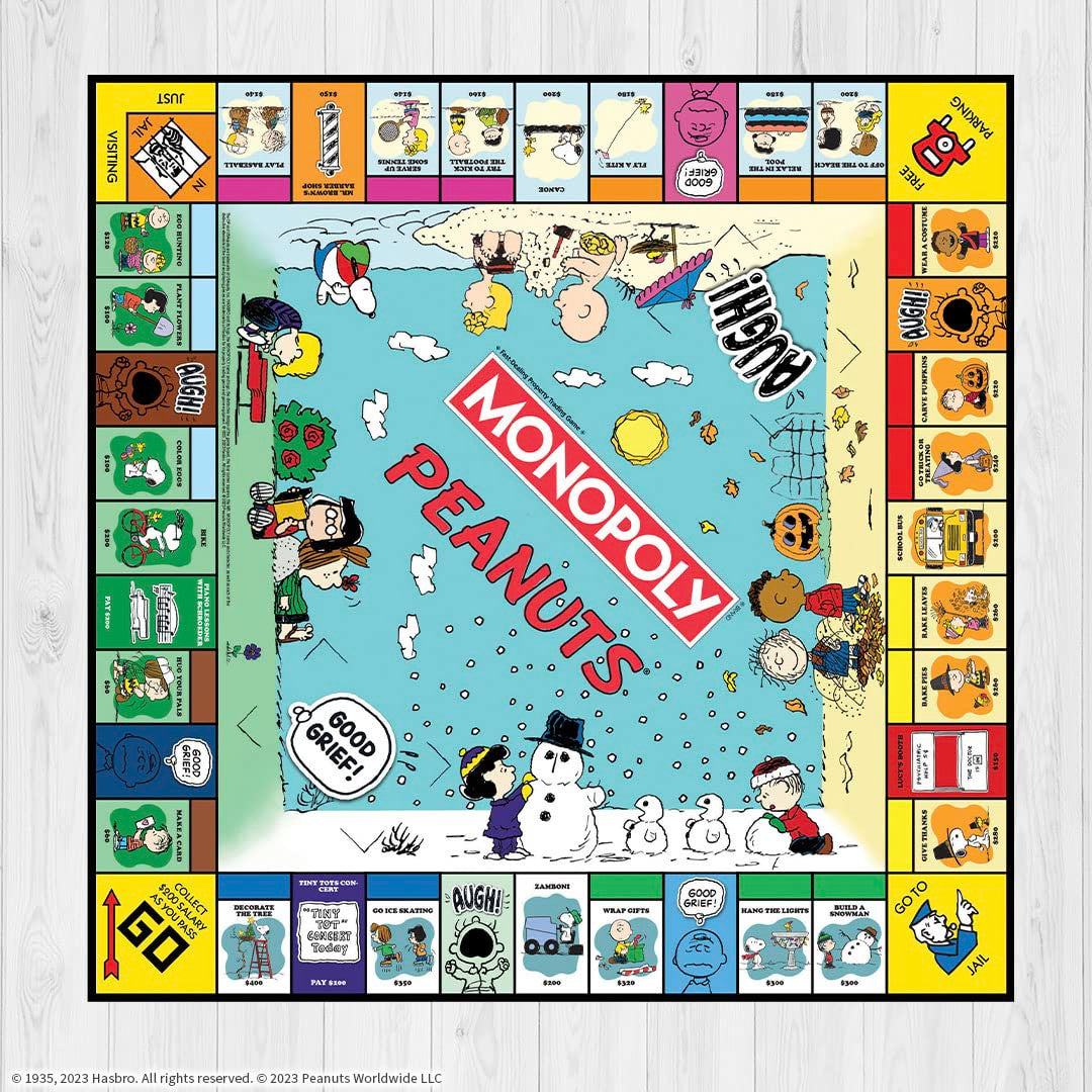 The OP USAopoly Peanuts Monopoly Strategy Board Game MN012-101