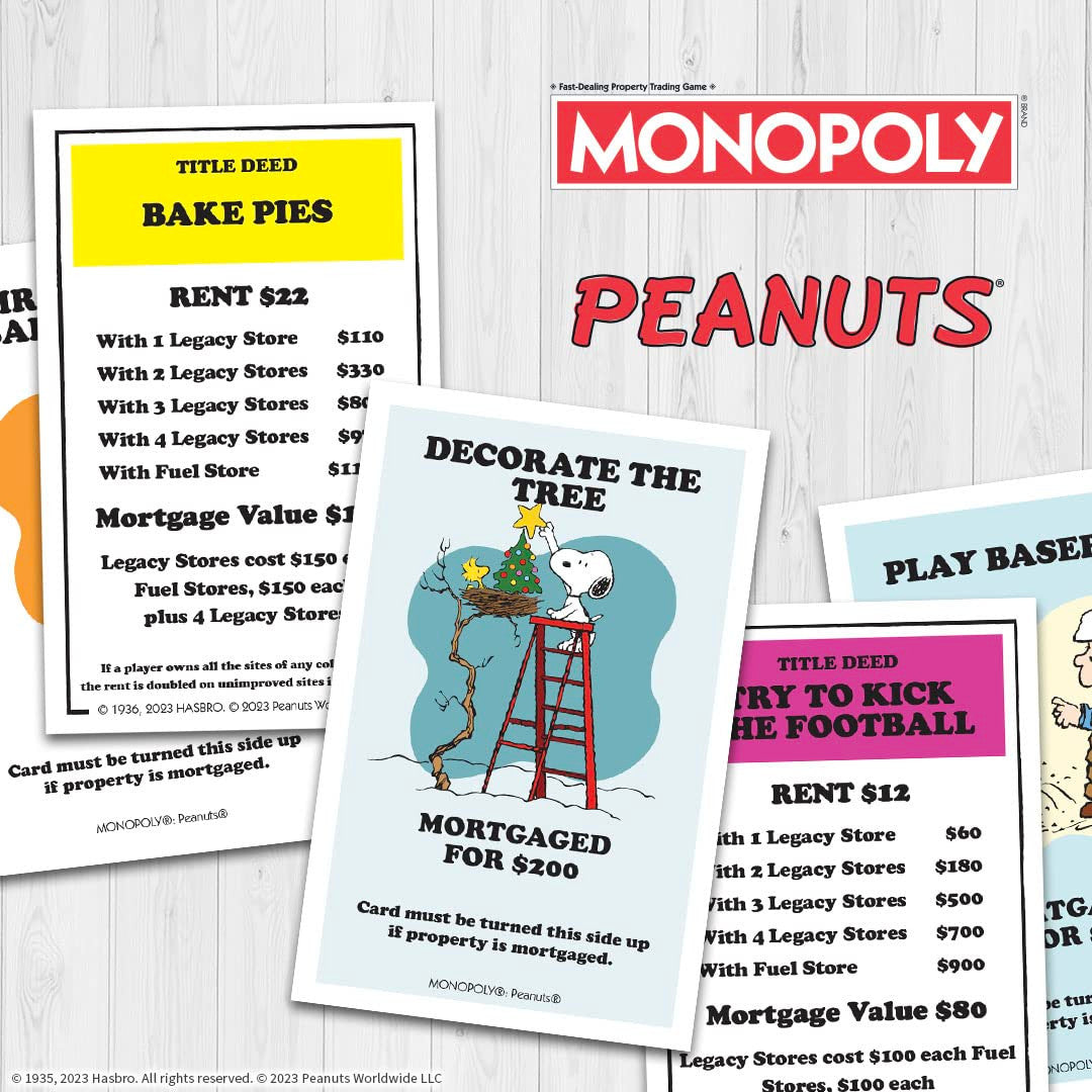 The OP USAopoly Peanuts Monopoly Strategy Board Game MN012-101