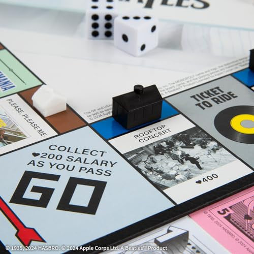 The OP USAopoly The Beatles Monopoly Strategy Board Game MN043-190