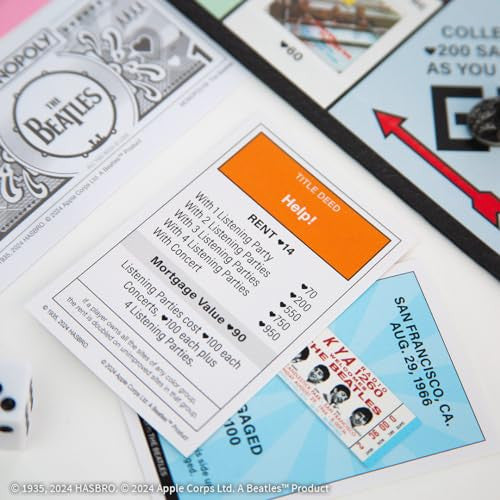The OP USAopoly The Beatles Monopoly Strategy Board Game MN043-190