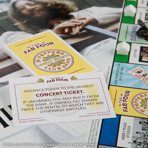 The OP USAopoly The Beatles Monopoly Strategy Board Game MN043-190