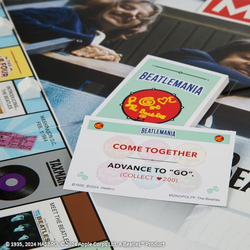 The OP USAopoly The Beatles Monopoly Strategy Board Game MN043-190