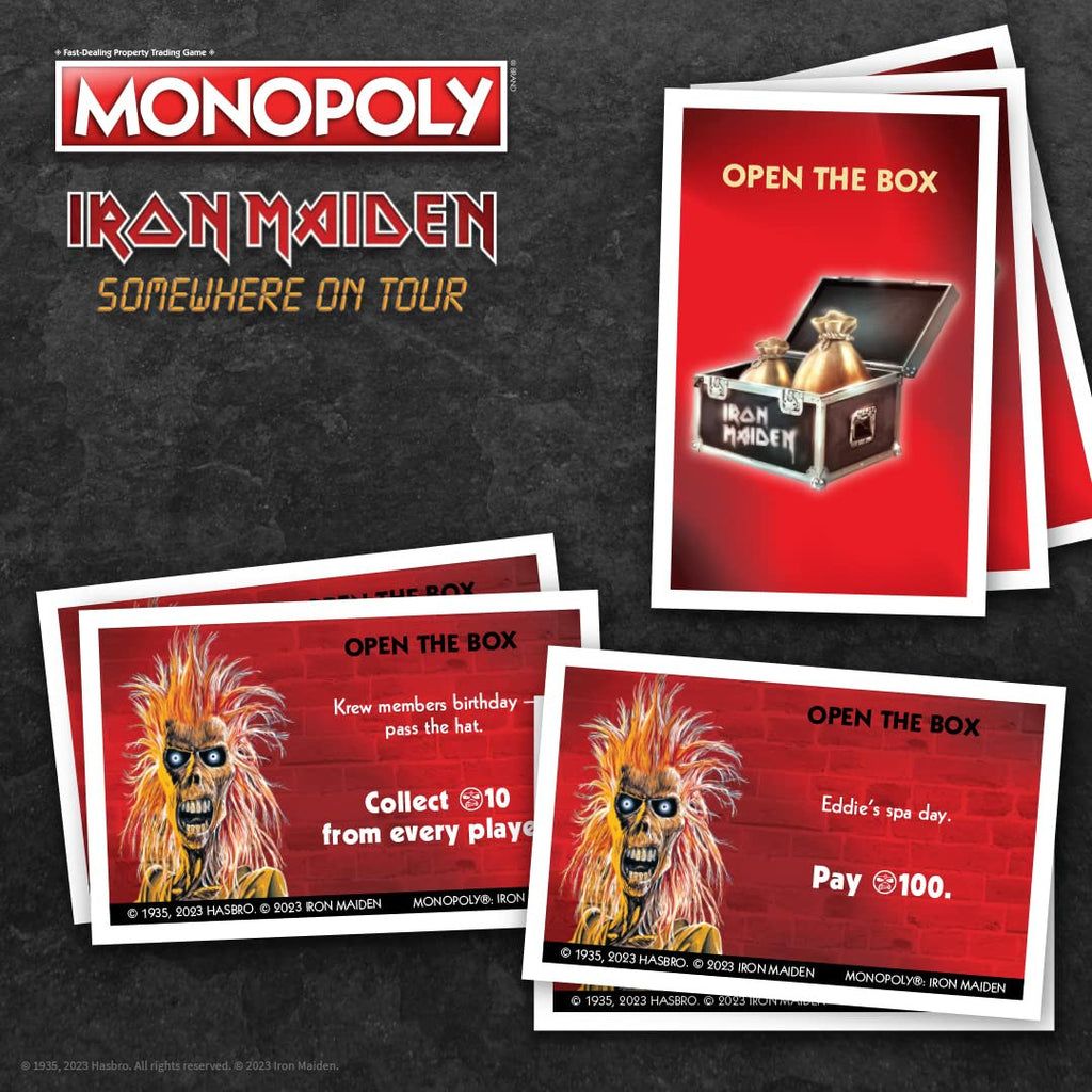 The OP USAopoly Iron Maiden Monopoly Strategy Board Game MN144-656
