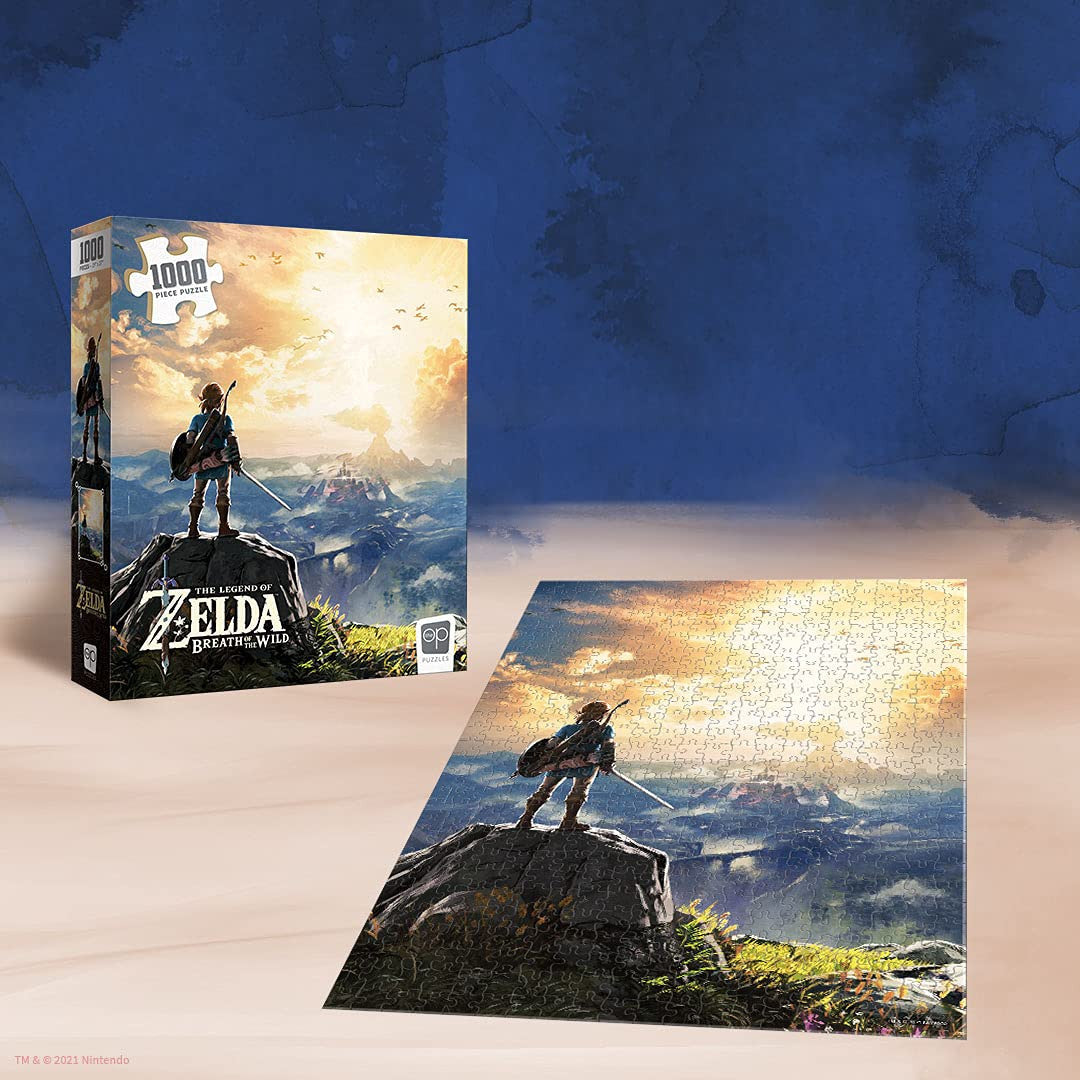 The OP USAopoly Zelda Breath Of The Wild Puzzle 1000 Strategy Board Game PZ005-689