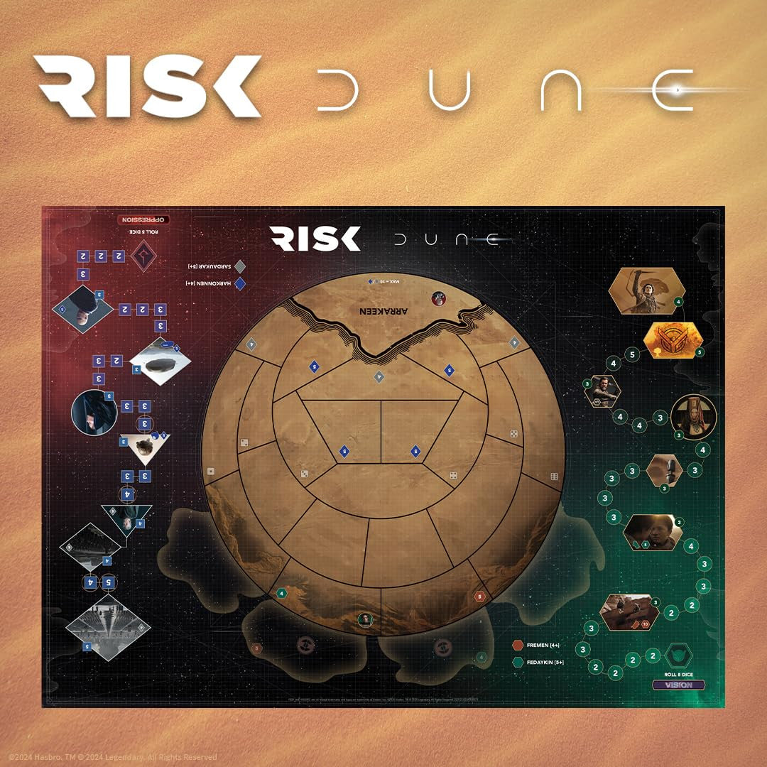 The OP USAopoly Dune Risk Strategy Board Game RI168-816