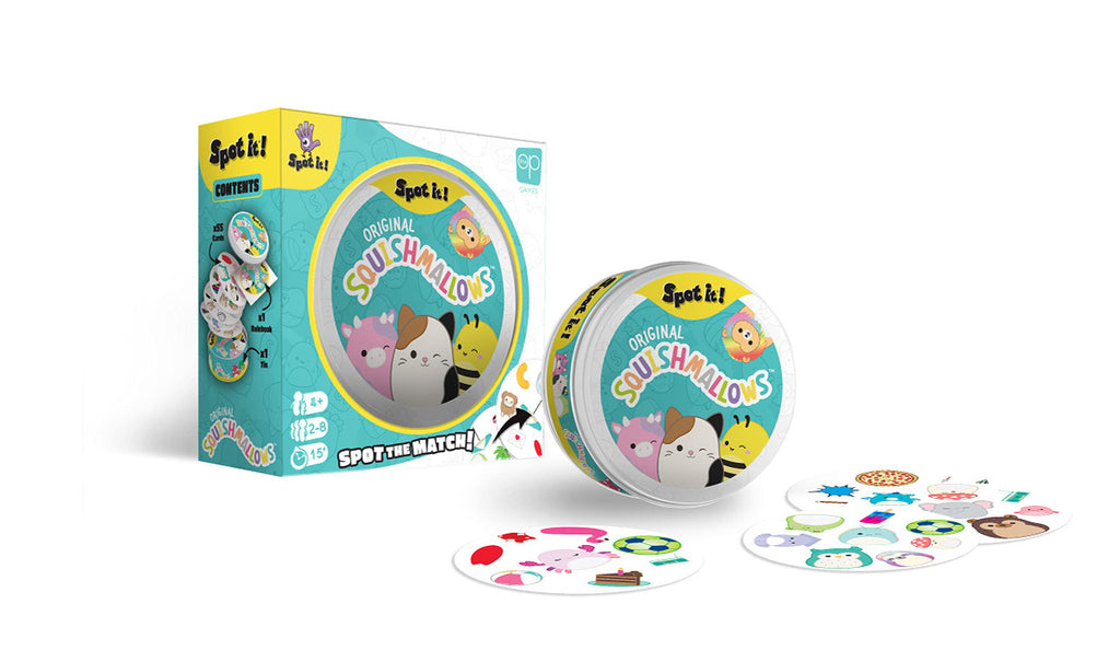The OP USAopoly Squishmallow Spot It Strategy Board Game SI156-800