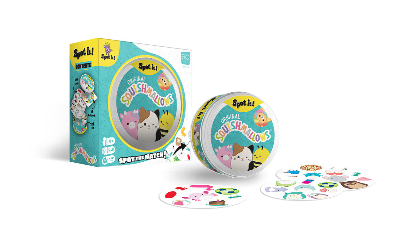 The OP USAopoly Squishmallow Spot It Strategy Board Game SI156-800