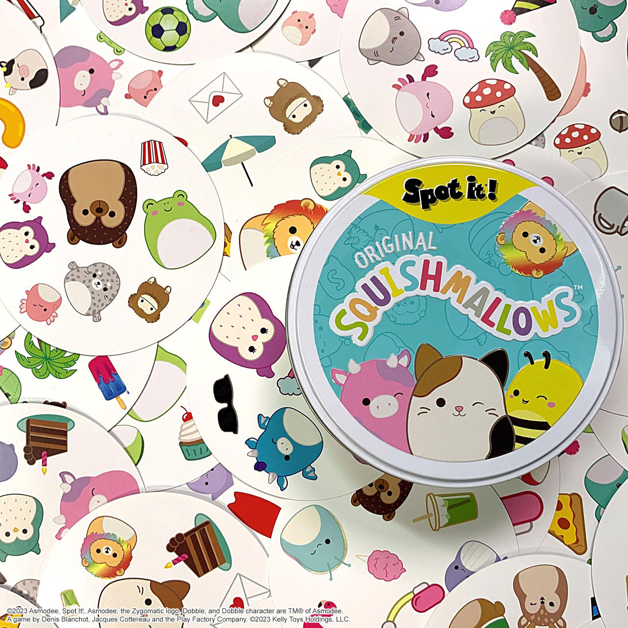 The OP USAopoly Squishmallow Spot It Strategy Board Game SI156-800