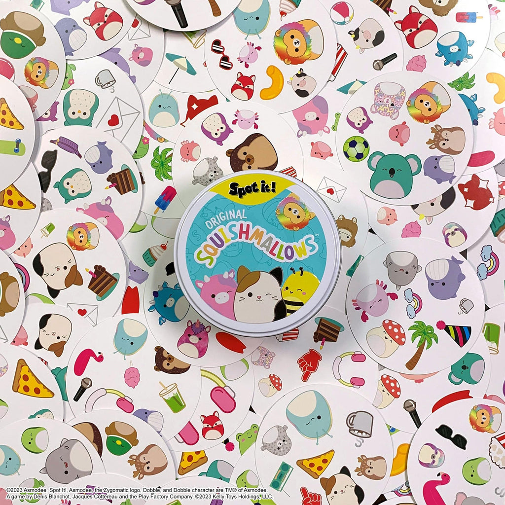 The OP USAopoly Squishmallow Spot It Strategy Board Game SI156-800