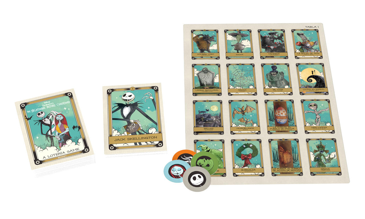 The OP USAopoly Nightmare Before Christmas Loteria Strategy Board Game UP004-261