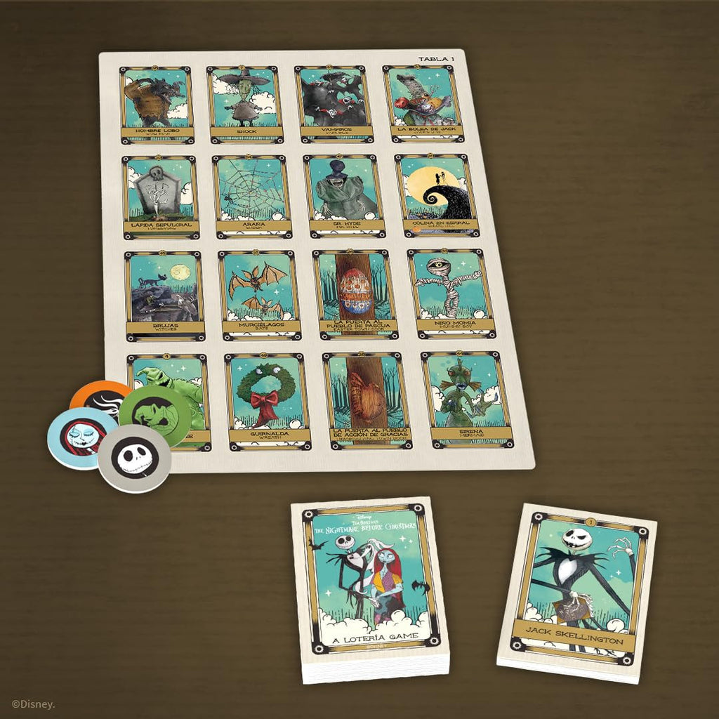 The OP USAopoly Nightmare Before Christmas Loteria Strategy Board Game UP004-261