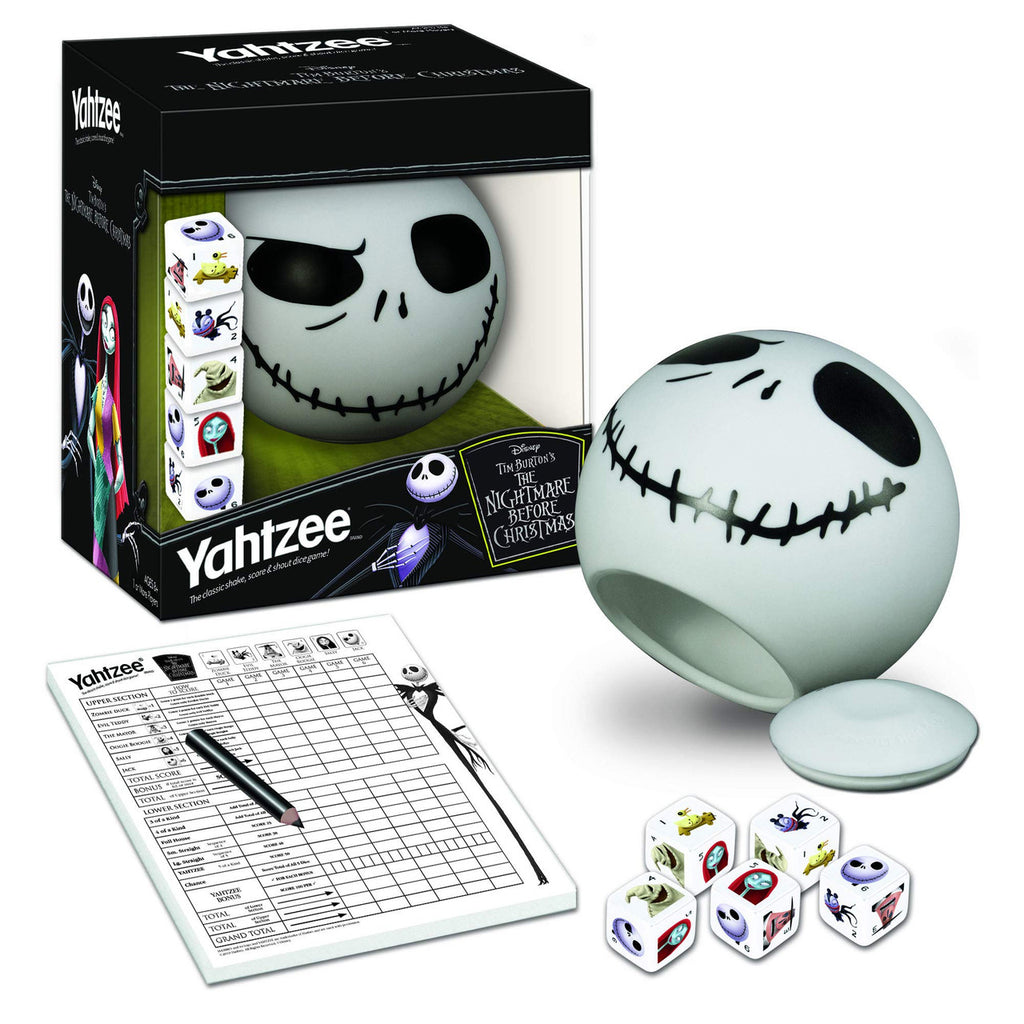 The OP USAopoly Disney Nightmare Before Christmas Yahtzee Strategy Board Game YZ004-261