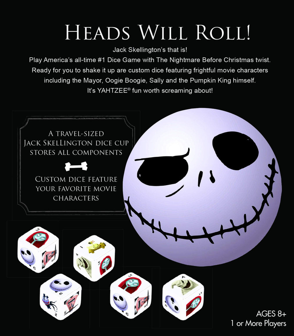 The OP USAopoly Disney Nightmare Before Christmas Yahtzee Strategy Board Game YZ004-261