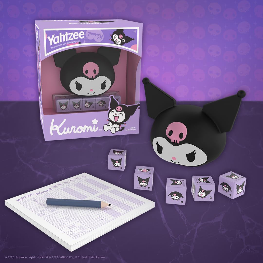The OP USAopoly Kuromi Yahtzee Strategy Board Game YZ075-845