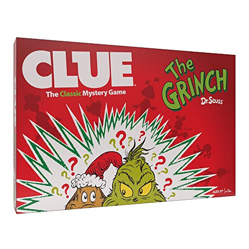 The OP USAopoly Dr. Seuss The Grinch Clue Strategy Board Game CL154-779