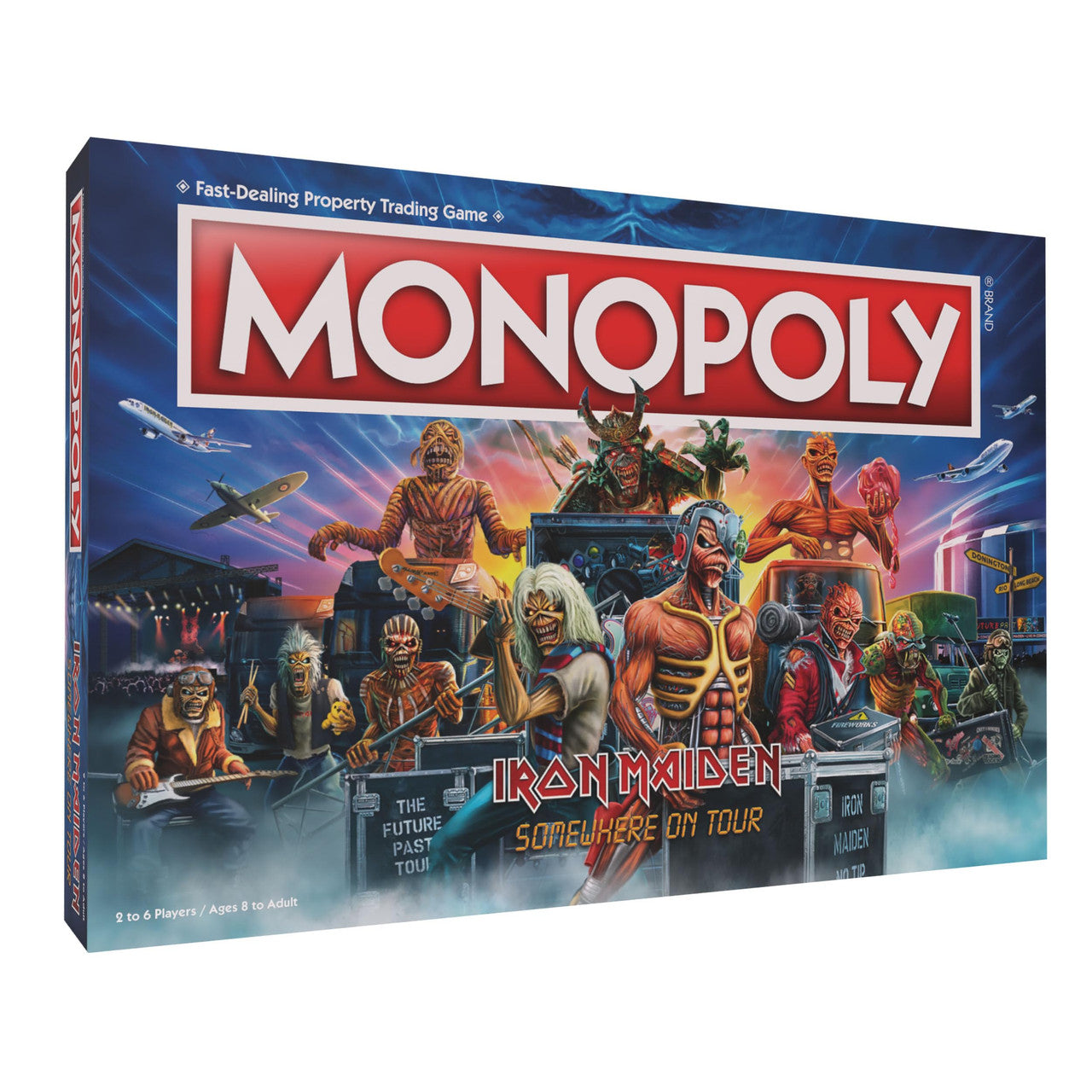 The OP USAopoly Iron Maiden Monopoly Strategy Board Game MN144-656